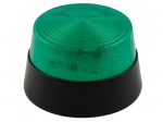 LED FLASHING LIGHT - GREEN - 12 VDC - &oslash; 77 mm
