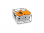 COMPACT SPLICING CONNECTOR - FOR ALL CONDUCTOR TYPES - max. 6 mm&sup2; - 2-CONDUCTOR - WITH LEVERS - TRANSPARENT HOUSING