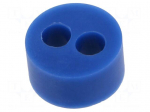 Insert for gland | 5mm | M20 | IP54 | silicone | Holes no: 2 | -50&divide;200&deg;C
