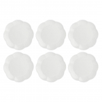 Set of 6 Villadeifiori dinner plates - White, 26 cm
