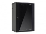 Computer components Netrack  NETRACK 019-180-66-022 Netrack wall/hanging cabinet 19,18U/600 mm,glass door,black,remov. side pan.