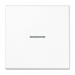 JUNG Taustiņs 1-viet, ar indikācijas logu, duroplasts, Serie LS, balts LS990KO5WW