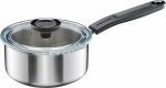 Saucepan 1.5L stainless steel with lid Functional