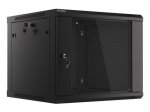 Lanberg | Rack cabinet 19" wall-mount 9U/600x600 (flat pack) V2 | WF01-6609-10B | Black