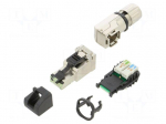 Connector: RJ45 | plug | PIN: 8 | Cat: 6a | shielded | gold-plated | IP20
