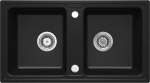 2-bowl granite sink