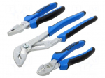 Tools set: pliers | Features: ergonomic two-component handles