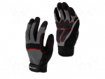 Protective gloves | Size: 10 | black-grey | tag