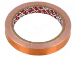 Tape: electrically conductive | W: 15mm | L: 16.5m | Thk: 0.06mm
