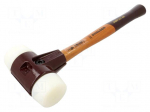 Hammer | 405mm | W: 150mm | 1.5kg | 60mm | round | polyamide | wood | SIMPLEX