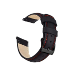 Riff Genuine leather 22mm Universal watch strap (Samsung, Garmin, etc) Black