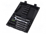 Tools set: keys | box | rattle,combination spanner | 6pcs.