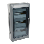 PLEXO3 IP65 WEATHERPROOF CABINET 3X12 MODULES WITH TERMINAL BLOCK