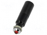 Indicator: LED | prominent | red | 130VAC | &Oslash;8mm | IP67 | connectors