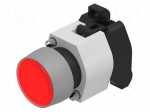 Switch: push-button | 22mm | Stabl.pos: 1 | red | IP65 | flat | 04 | Pos: 2
