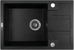 Barbados,granite sink,with siphon,65x44x20cm,black