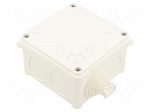 Enclosure: junction box | X: 88mm | Y: 88mm | Z: 55mm | wall mount | IP67
