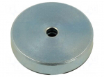 Magnet: permanent | NdFeB | 490N | &Oslash;: 40mm | H: 8mm | zinc plated steel