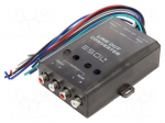 Hi-Level converter | P: 50W | Input: wires | Out: RCA socket x4