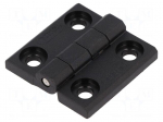 Hinge | Width: 40mm | technopolymer (PA) | black | H: 40mm