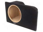 Car loudspeaker enclosure | MDF | black | textil | 8l | 200mm | 222mm