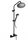 THERMOSTATIC SHOWER MIXER SET BLACK MATT