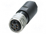 Connector: 7/8" | plug | PIN: 5 | straight | unshielded | 9A | 300V | IP67