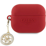 Guess GUAP23DSLGHDF AirPods Pro 2 (2022/2023) cover 3D Rubber 4G Diamond Charm / red