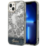 Guess GUHCP14MHGPLHG Porcelain Collection Hardcase for iPhone 14 Plus / 15 Plus 6.7" / grey