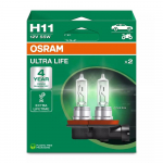 Halogen bulb H11, 12V, 55W, 3200K, ULTRA LIFE
