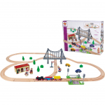Eichhorn train set with bridge (55 pieces)