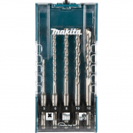 Makita hammer drill set SDS-plus, 5 pieces (Ř 5 / 6 / 8 / 10 / 12mm, working length 50mm / 100mm)