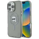 Karl Lagerfeld KLHMP16LHLSKIK IPhone 16 Pro 6.3" Hardcase IML Metal Karl Head MagSafe
