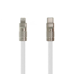 Setty Zink datu pārsūtī&scaron;anas un uzlādes kabelis | USB-C uz Lightning | 27W | 1,2m | balts