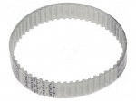 Timing belt | T2.5 | W: 8mm | H: 1.3mm | Lw: 145mm | Tooth height: 0.7mm