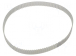 Timing belt | T5 | W: 16mm | H: 2.2mm | Lw: 610mm | Tooth height: 1.2mm