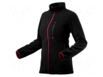 Fleece sweatshirt | Size: L | black | women's | 300g/m2