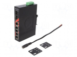 Industrial module: switch Ethernet | unmanaged | 12&divide;48VDC | RJ45 | 6W