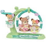 Epoch Sylvanian Families - Deer Babies with Flower Swing Playset