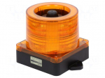 Signaller: lighting-sound | 10&divide;30VDC | LED | amber | IP66 | &Oslash;168x163mm