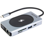 Dicota USB-C 10-in-1 Charging Hub 4K PD 100W silver