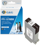 G&G tindikassett Canon PFI-107MBK/ 6704B001 Matt-Black