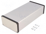 Enclosure: with panel | 1455 | X: 103mm | Y: 220mm | Z: 53mm | aluminium