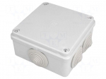 Enclosure: junction box | X: 100mm | Y: 100mm | Z: 50mm | IP65 | grey
