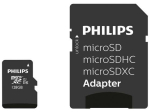 Memory cards Philips 128GB microSDXC Class 10 + Adapter FM12MP45B/10