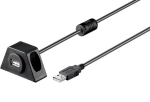 Kabelis USB2.0 A spraudnis - USB A ligzda skrūvējam pie virsmas 1.2m