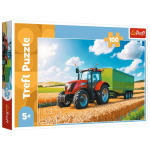 M&auml;nguala | PC | Konsoolid | Tarvikud // Harivad m&auml;nguasjad | Interaktiivsed | Loomingulised | Kunstilised // Puzzle - 100 - Maszyny rolnicze - Traktor z przyczepą - Trefl 16494