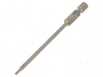 Screwdriver bit | Allen hex key | HEX 2mm | Overall len: 90mm