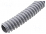 Protective tube | &Oslash;Braid : 10mm | PVC | grey | Len: 30m | -20&divide;70&deg;C