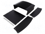 Heatsink: with case | black | aluminium | anodized | Y: 50mm | X: 215mm